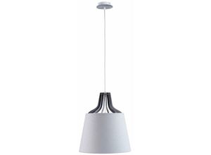 5056013673958 - 732 Lucio Dome Pendelleuchte Weiß 38cm 1x E27 - Keter Lighting