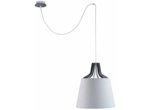 5056013673965 - 760 Lucio Dome Pendelleuchte Weiß 38cm 1x E27 200cm Kabel - Keter Lighting