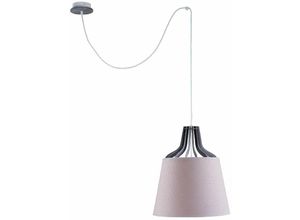 5056013674009 - 762 Lucio Dome Pendelleuchte Rosa 38cm 1x E27 200cm Draht - Keter Lighting