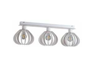 5056013674108 - Keter Lighting - 803 Nicoleta Deckenstrahler Bar Weiß 62cm 3x E27