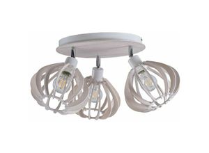 5056013674146 - Keter Lighting - 807 Nicoleta Deckenstrahler Cluster Weiß 32cm 3x E27