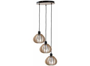 5056013674290 - Keter Lighting - 826 Nicoleta Cluster Pendelleuchte Schwarz 32cm 3x E27