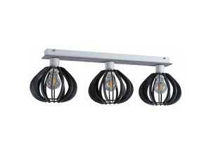 5056013674344 - Keter Lighting - 833 Nicoleta Deckenstrahler Bar Grau 62cm 3x E27