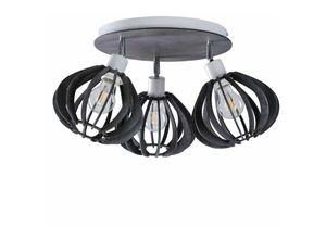 5056013674382 - Keter Lighting - 837 Nicoleta Deckenstrahler Cluster Grau 32cm 3x E27