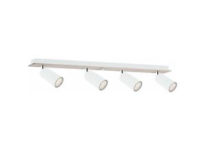 5056013674917 - Keter Lighting - 2083 Eye Deckenstrahler Bar Weiß Holz 60cm 4x GU10