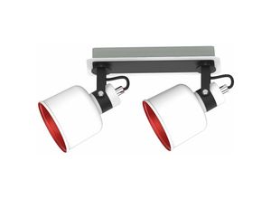 5056013675075 - Keter Lighting - 1102 Pakos Twin Deckenstrahler Weiß 28cm 2x E14 5056013675075 - Keter Lighting - 1102 Pakos Twin Deckenstrahler Weiß 28cm 2x E14