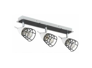 5056013675198 - Keter Lighting - 1503 Sky Deckenstrahler Bar Weiß Schwarz 43cm 3x E14