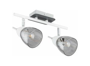 5056013675273 - Keter Lighting - 1528 Sky Twin Deckenstrahler Weiß 30cm 2x E14