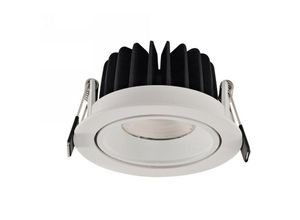 5056037102663 - Inspired Lighting - Inspired Dlux - Beck - led Einbau-Kipp-Downlight Weiß 60 Grad Abstrahlwinkel 860 lm 4000 k IP44 treiber nicht inbegriffen