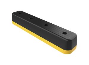 5056116776839 - A-SAFE Rammschutz-Barriere Monoplex StepGuard Polyurethan schwarz gelb LxBxH 1200 x 245 x 185 mm