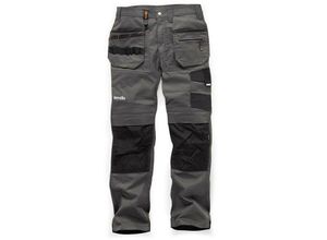 5056122018565 - Scruffs Stretch-Arbeitshose „Trade-Flex“ grau Größe 106 lang