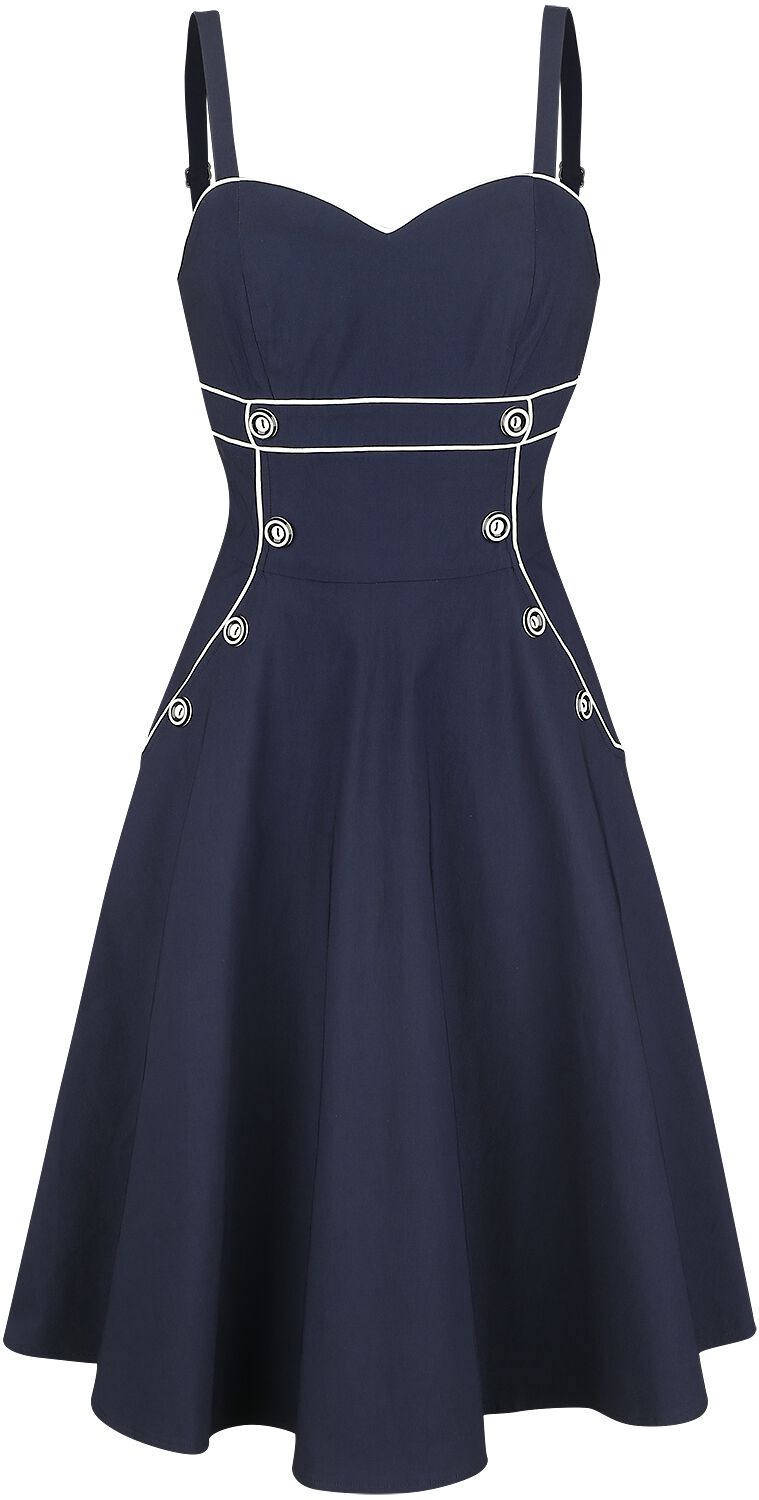 5056127990644 - Claudia Nautical Flared Dress Mittellanges Kleid navy in L