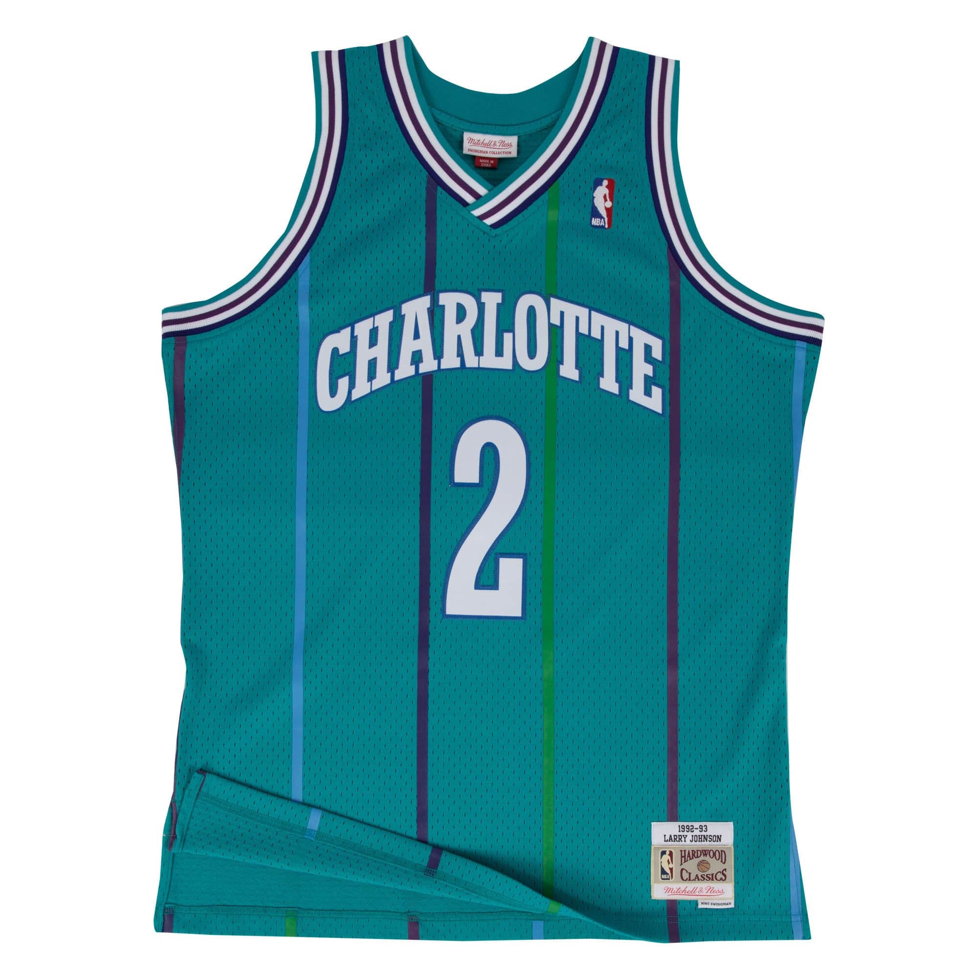 5056133948325 - Jersey Charlotte Hornets Swingman Larry Johnson #2