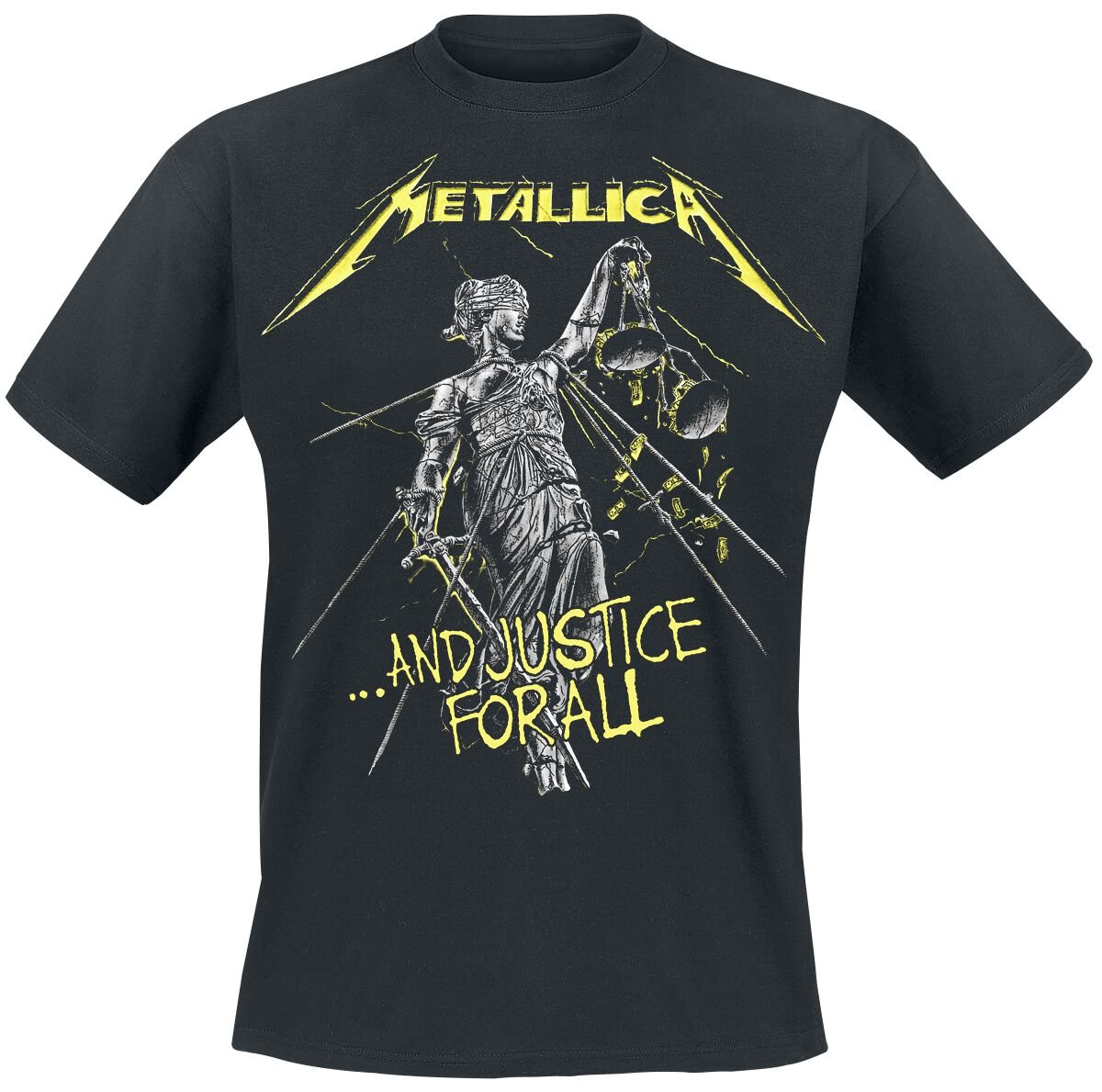 5056187700719 - Metallica And Justice For All - Tracklist T-Shirt schwarz in S