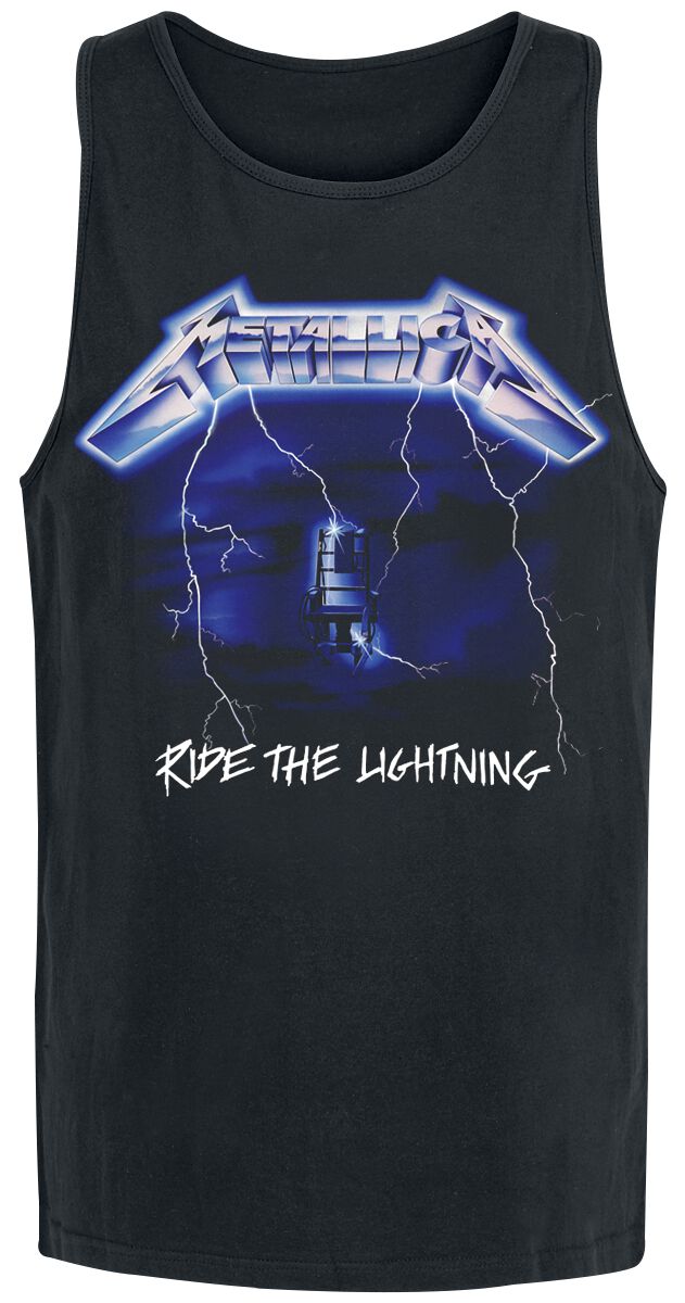 5056187704373 - Metallica Ride The Lightning Tank-Top schwarz in M