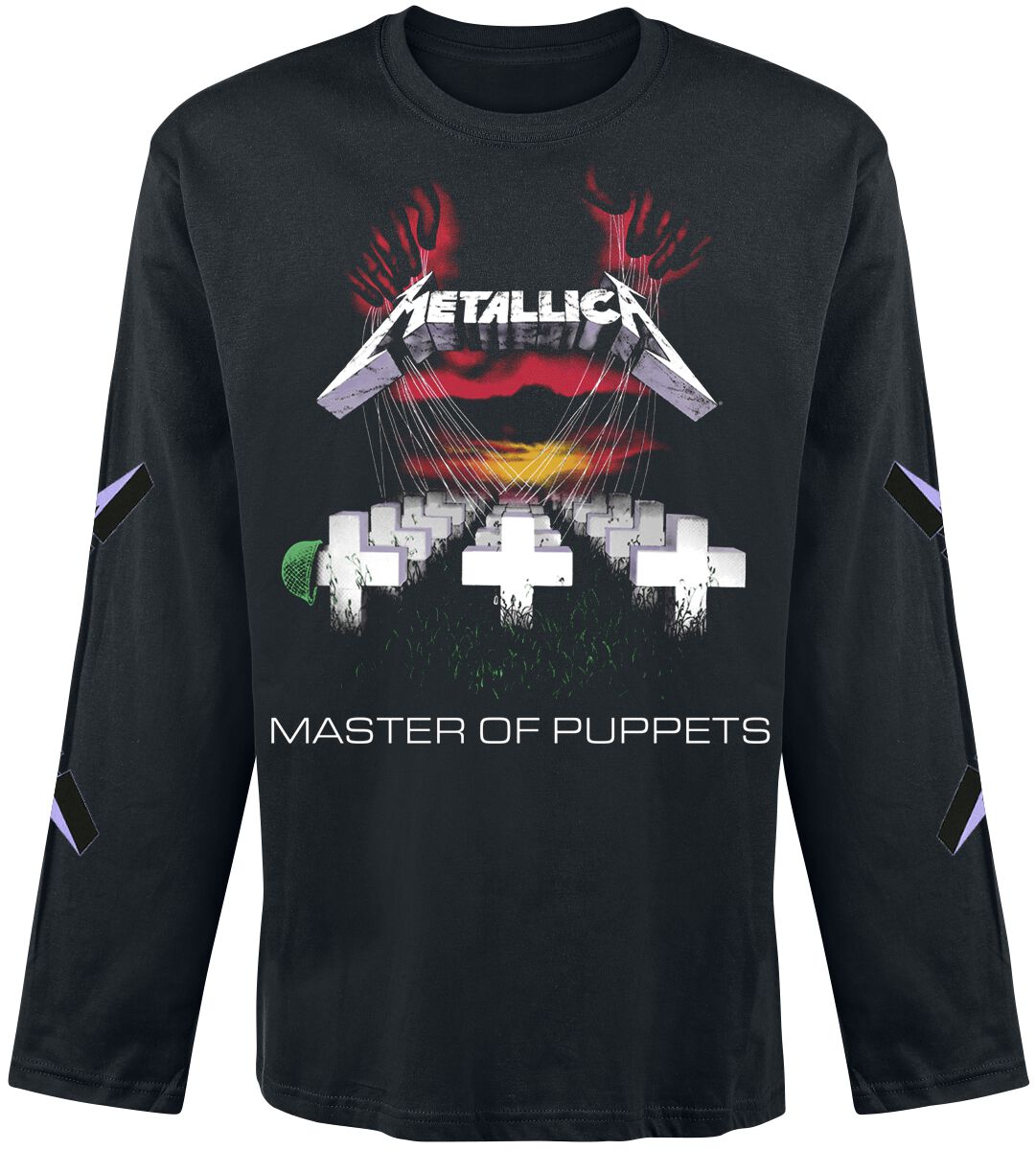 5056187716666 - Metallica Master Of Puppets Langarmshirt schwarz in S