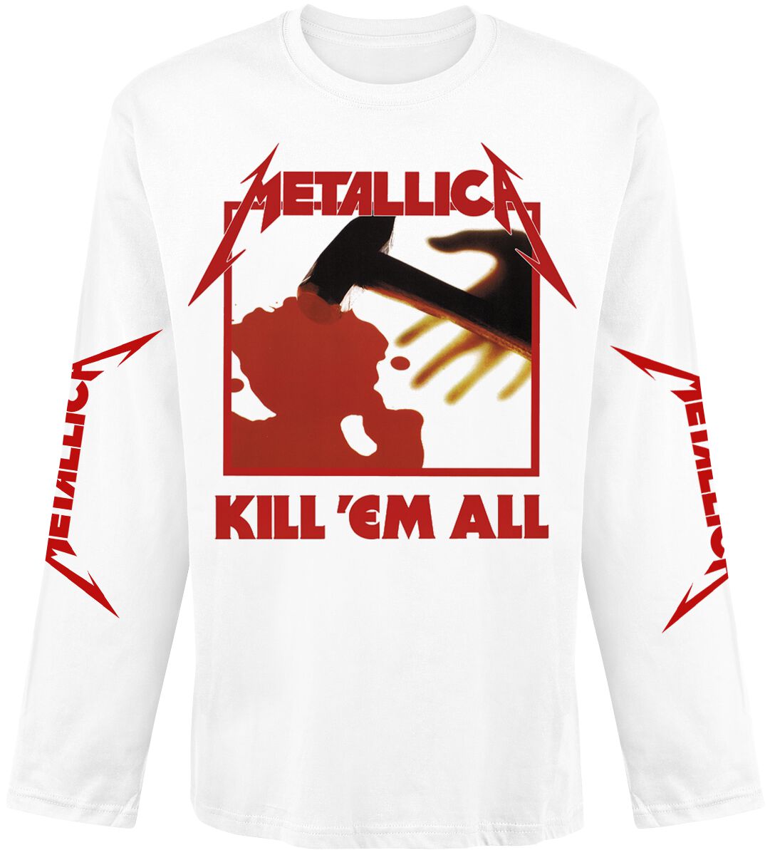 5056187717076 - Metallica Kill Em All Langarmshirt weiß in S