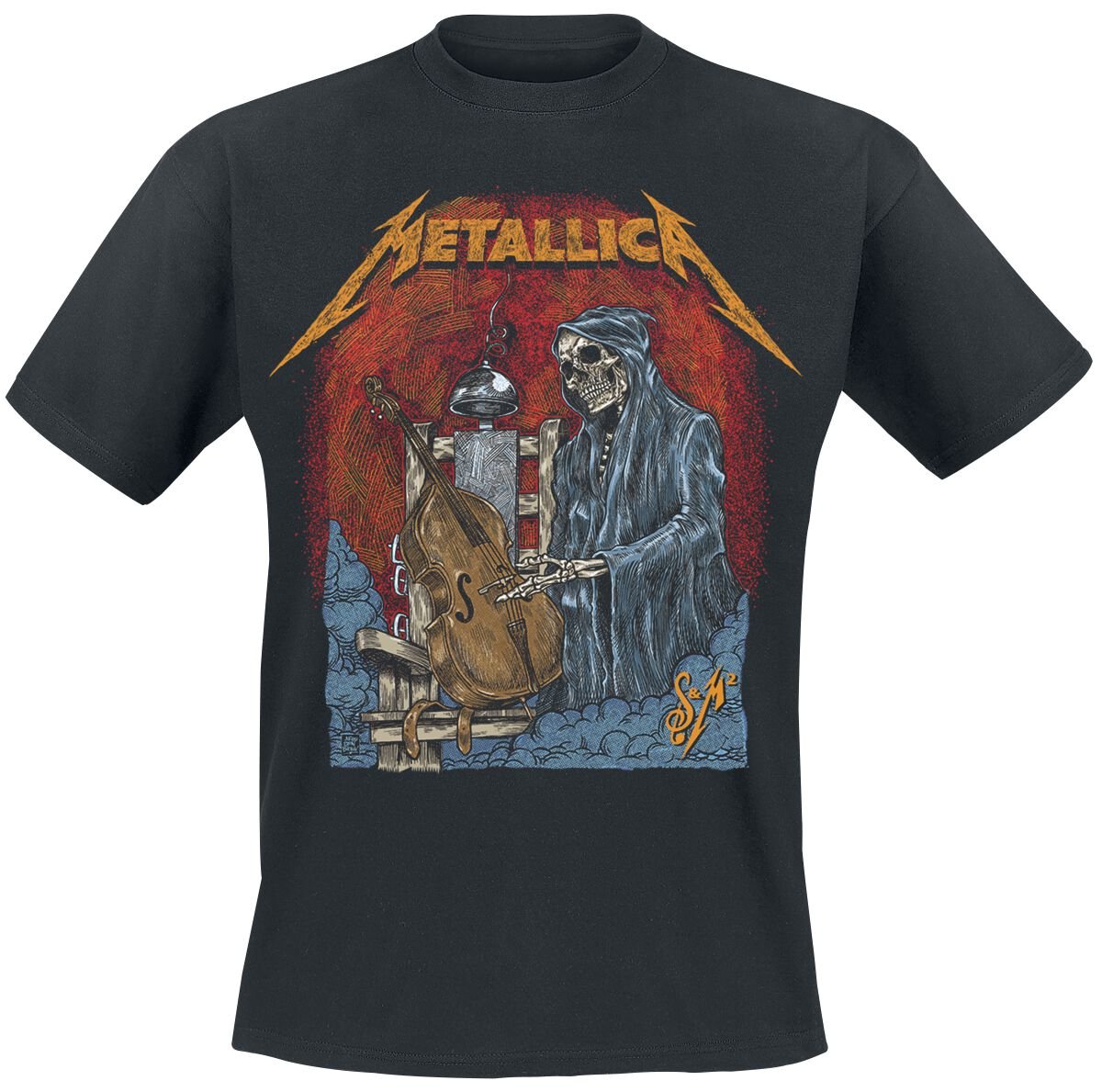 5056187721998 - Metallica S&M2 Cello Reaper T-Shirt schwarz in 3XL