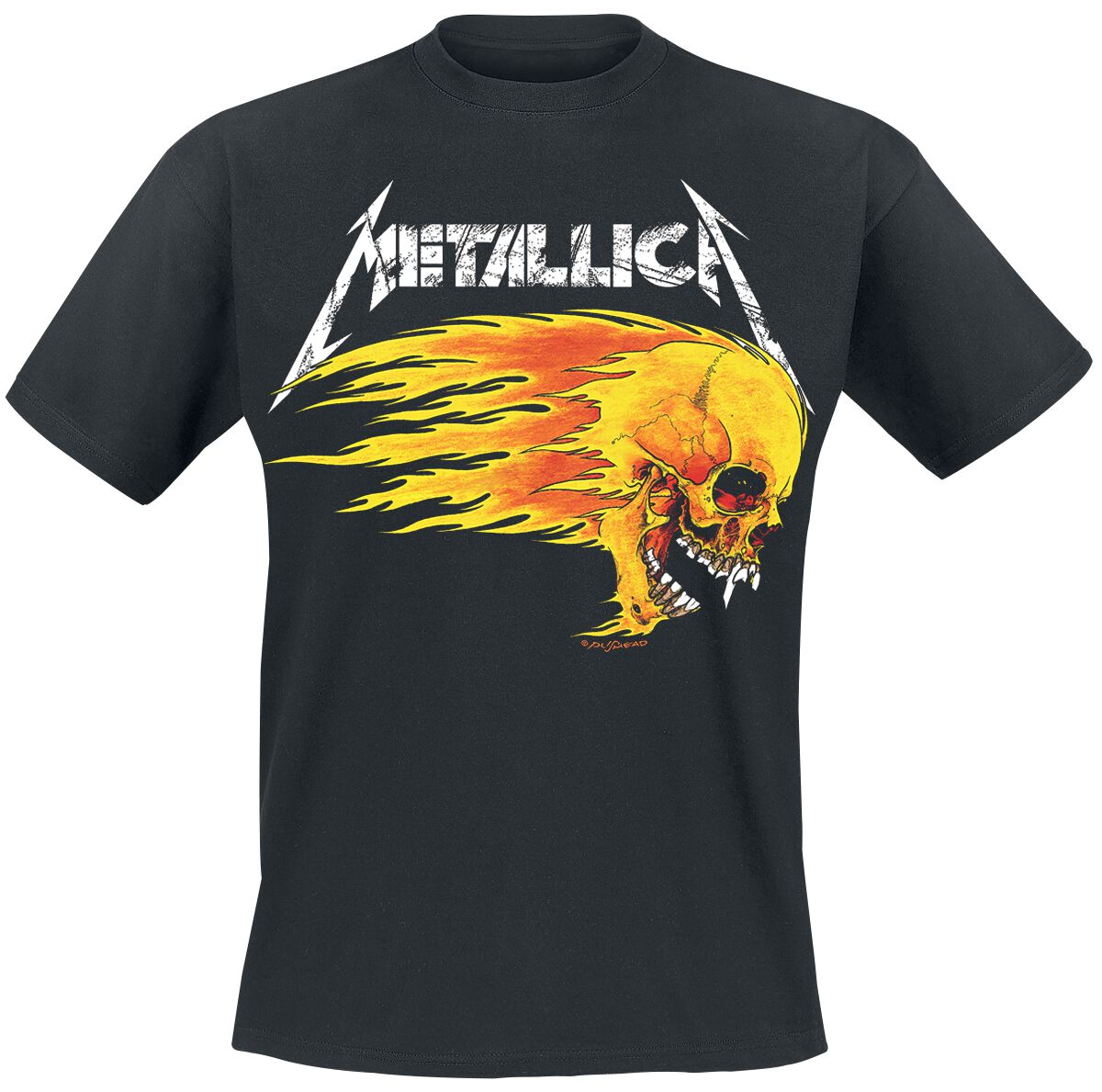 5056187728706 - Metallica Flaming Skull Tour Tee T-Shirt schwarz in S