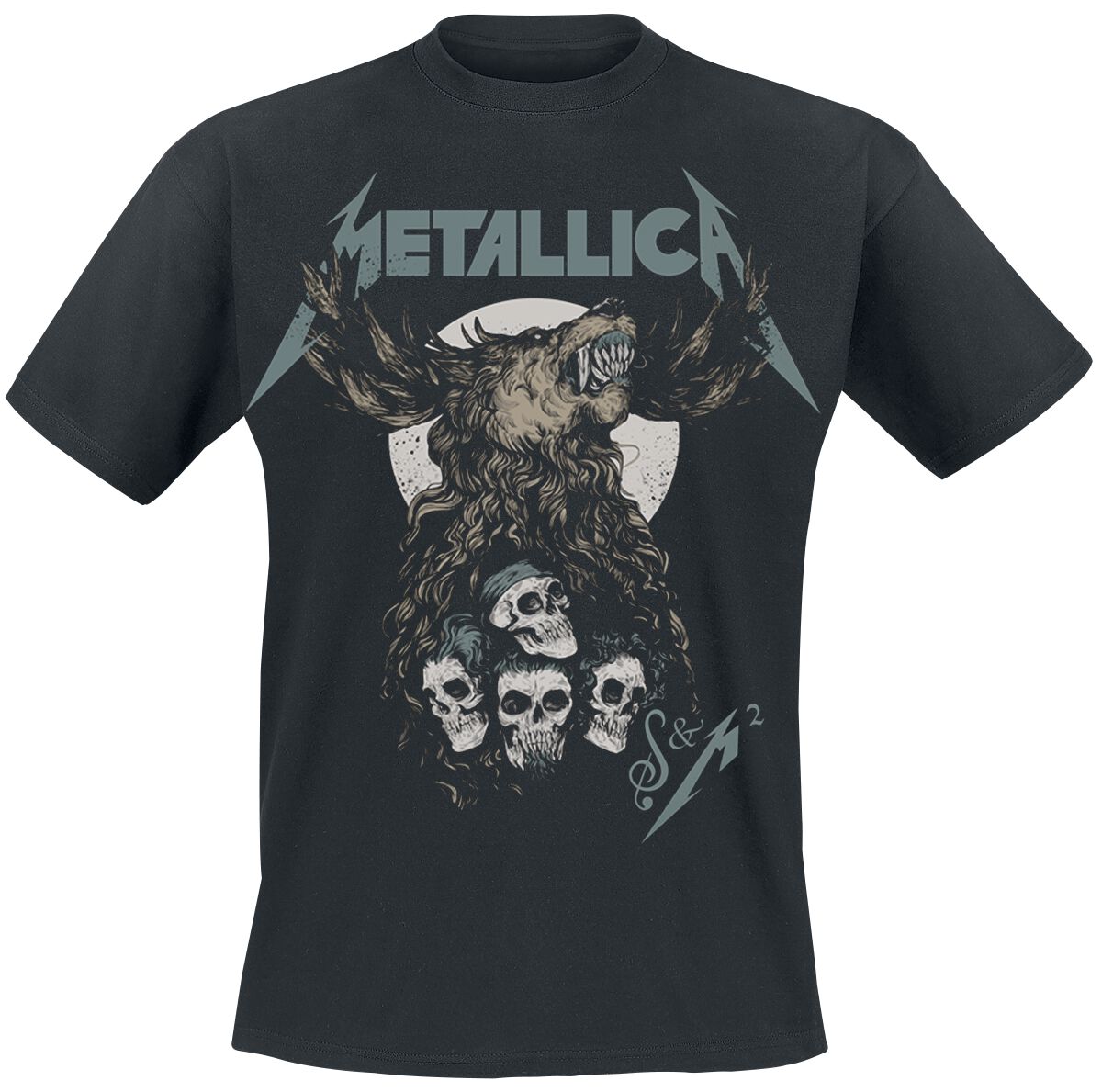 5056187732406 - Metallica S&M2 - Skull T-Shirt schwarz in XXL