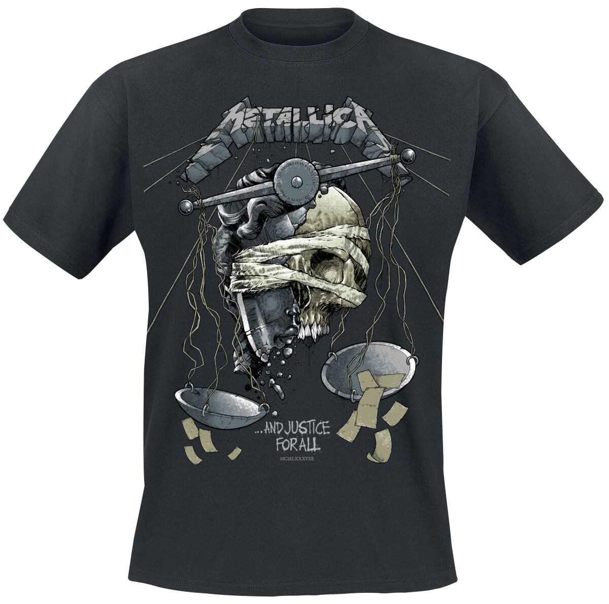 5056187744973 - Metallica LP Justice T-Shirt schwarz in 5XL