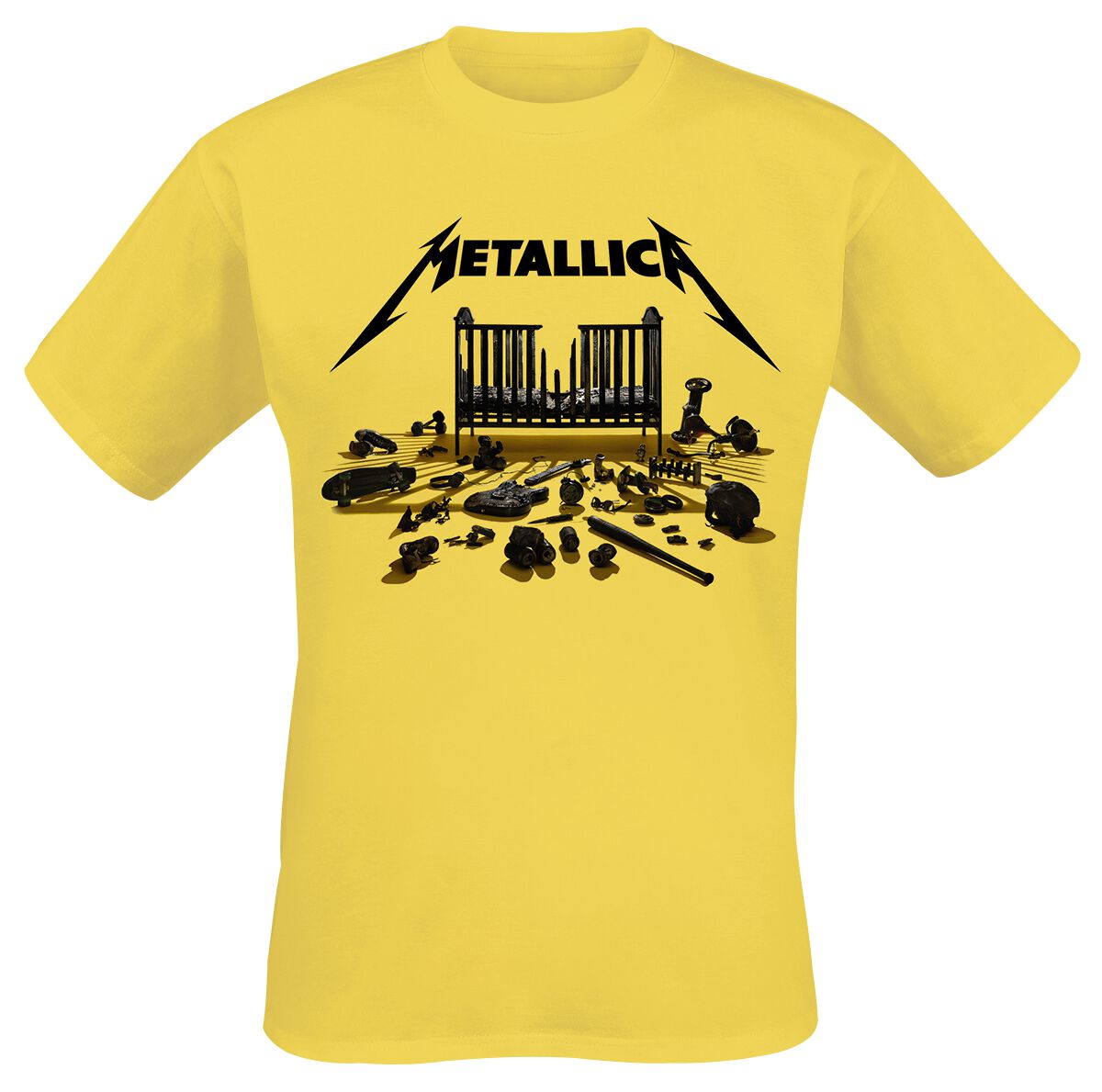 5056187759724 - Metallica Simplified Cover (M72) T-Shirt gelb in M