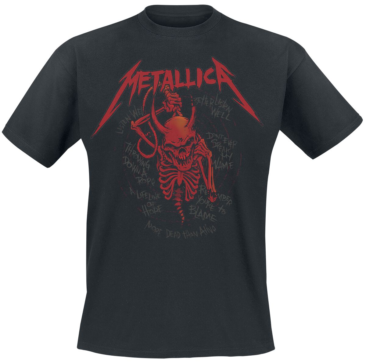 5056187762540 - Metallica Skull Screaming Red 72 Seasons T-Shirt schwarz in S