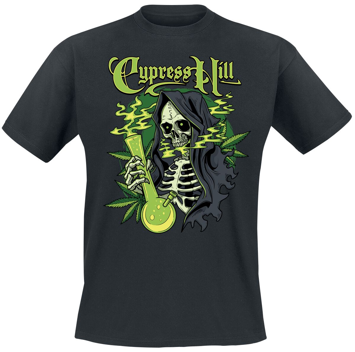 5056187766869 - Cypress Hill Skull Bong T-Shirt schwarz in S