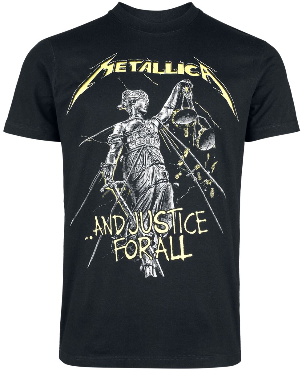 5056187774208 - Metallica And Justice For All - Tracklist - Heavyweight T-Shirt schwarz in L