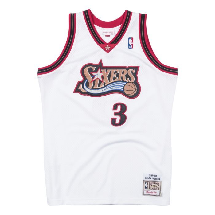 5056211472742 - Authentische Philadelphia 76ers Allen Iverson Jersey 1997-1998