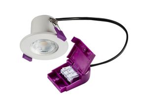 5056270802962 - Knightsbridge - Downlight led Coupe-feu Blanc 4000K 230V IP65 5W