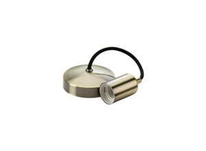 5056270809350 - Knightsbridge - 6 E27 Zeitgenössisches Anhänger-Set - Antik Messing