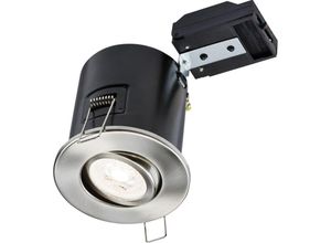 5056270810257 - Knightsbridge - Downlight coupe-feu Tilt GU10 - Chrome 230V IP20 35W