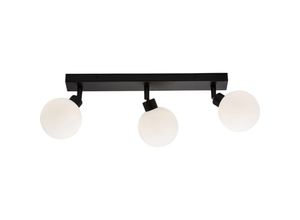 5056270826289 - Spot G9 Triple Bar avec Verre Dépoli Rond - Noir Mat 230V IP44 25W - Knightsbridge