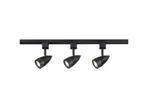 5056270827705 - TRKSP4 Kit déclairage sur rail 1 mètre - Noir 230V IP20 3x50W - Knightsbridge