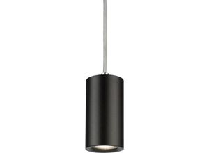 5056270838121 - Knightsbridge Dasan Single Short Fixed Round Pendant Schwarz - DAA1FRB