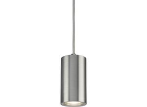 5056270838145 - Knightsbridge - Dasan Single Short Fixed Round Pendant gebürstetes Chrom – DAA1FRBC