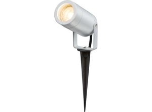 5056270852257 - Knightsbridge - eamon – 230 v IP65 GU10 Polycarbonat-Spike-Licht – Weiß – EASPK1W