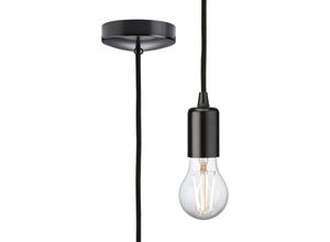 5056270859447 - Knightsbridge - 18m E27 Suspension Contemporaine - Noir Mat 230V IP20 80W