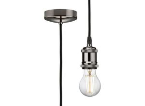 5056270859515 - Knightsbridge - 18m E27 Suspension Vintage - Nickel Noir 230V IP20 80W