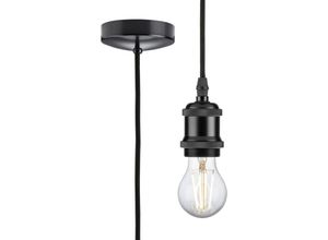 5056270859522 - Knightsbridge - 18m E27 Suspension Vintage - Noir Mat 230V IP20 80W