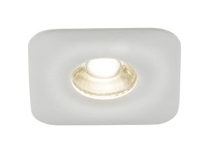 5056270872798 - Knightsbridge - Odina Single Fixed Square Downlight Weiß – ODA1FSW