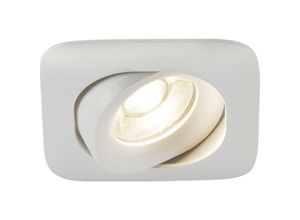 5056270872859 - Knightsbridge - Odina Single Tilt Square Downlight Weiß - ODA1TSW