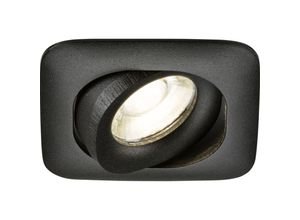 5056270872866 - Knightsbridge - Odina Single Tilt Square Downlight Schwarz - ODA1TSB