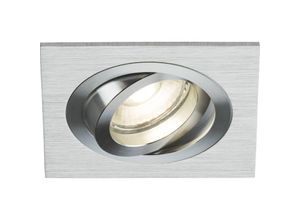 5056270872880 - Knightsbridge - Ambar Single Tilt Square Downlight gebürstetes Chrom – AMA1TSBC