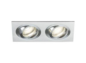 5056270872903 - Knightsbridge - Ambar Twin Tilt Square Downlight gebürstetes Chrom – AMA2TSBC