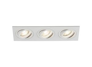 5056270872910 - Knightsbridge - Ambar Tri Tilt Square Downlight Weiß – AMA3TSW