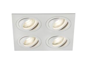 5056270872934 - Knightsbridge Ambar Quad Tilt Square Downlight Weiß – AMA4TSW