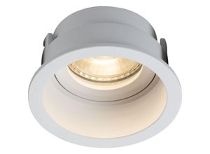 5056270872958 - Knightsbridge - Dipa Single Fixed Round Anti-Glare Downlight Weiß – DIA1FRW