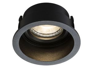 5056270872965 - Knightsbridge - Dipa Single Fixed Round Anti-Glare Downlight Schwarz – DIA1FRB